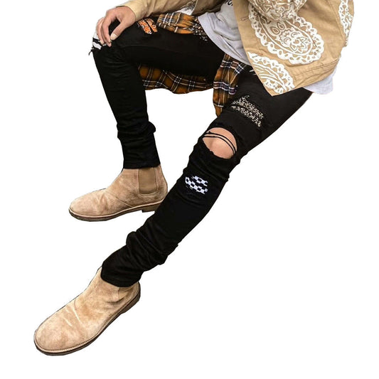 American street fashion jeans